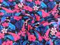 Preview: Baumwolljersey I Want Summer Blumen KATINOH Blau / Pink